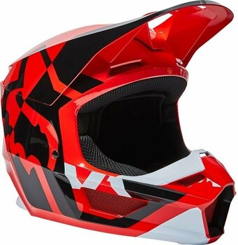 Casca FOX Youth V1 Lux Helmet Fluo Red YM Casca - 1