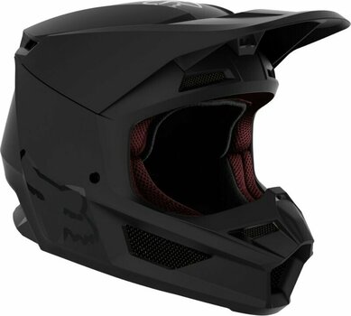 Helmet FOX Youth V1 Helmet Matte Black YM Helmet - 1