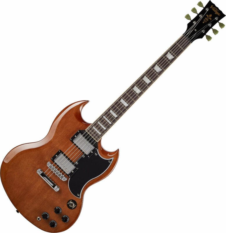 Elektrische gitaar Vintage VS6M Natural Mahogany