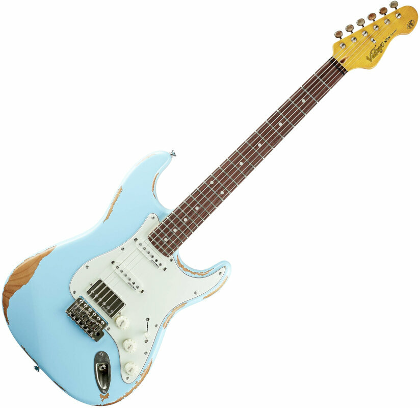 Elektromos gitár Vintage V6HMRLB Laguna Blue