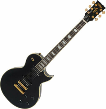 Guitare électrique Vintage V100PBB Gloss Black - 1