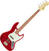 E-Bass Vintage VJ74 CAR Candy Apple Red