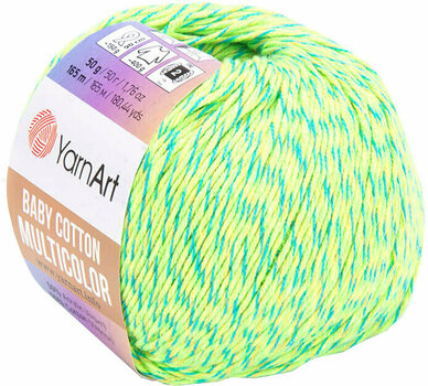 Przędza dziewiarska Yarn Art Baby Cotton Multicolor 5213 Green Blue - 1