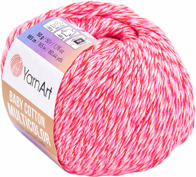 Νήμα Πλεξίματος Yarn Art Baby Cotton Multicolor 5214 Pink