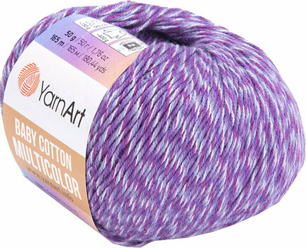 Pletacia priadza Yarn Art Baby Cotton Multicolor 5218 Purple Pletacia priadza - 1
