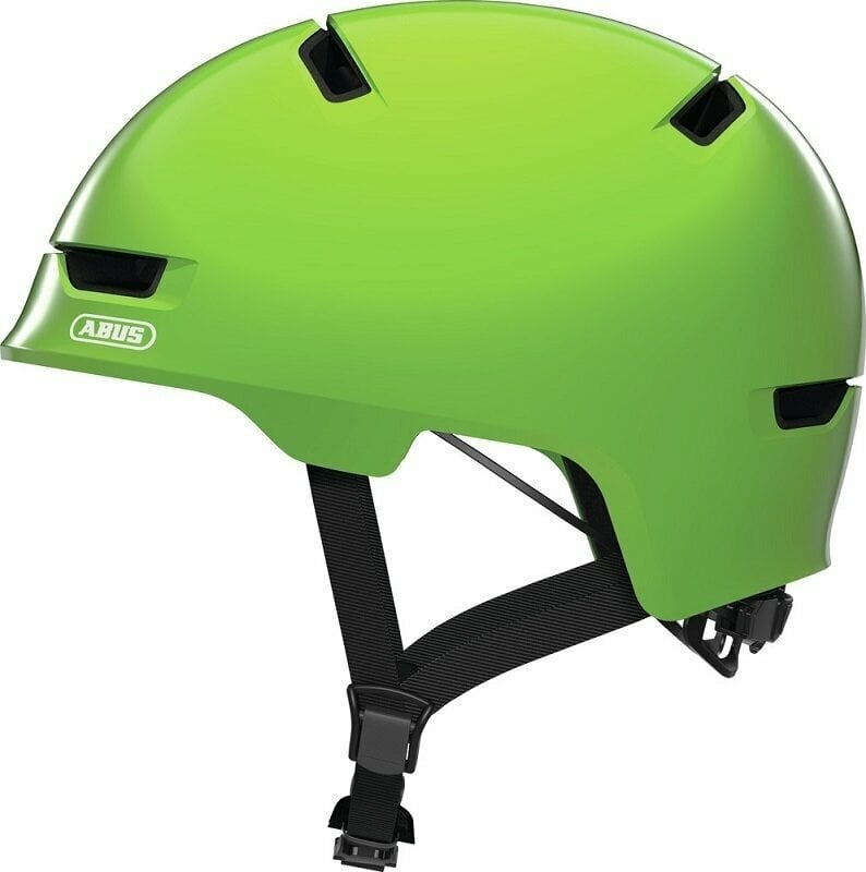 Dětská cyklistická helma Abus Scraper Kid 3.0 Shiny Green M Dětská cyklistická helma