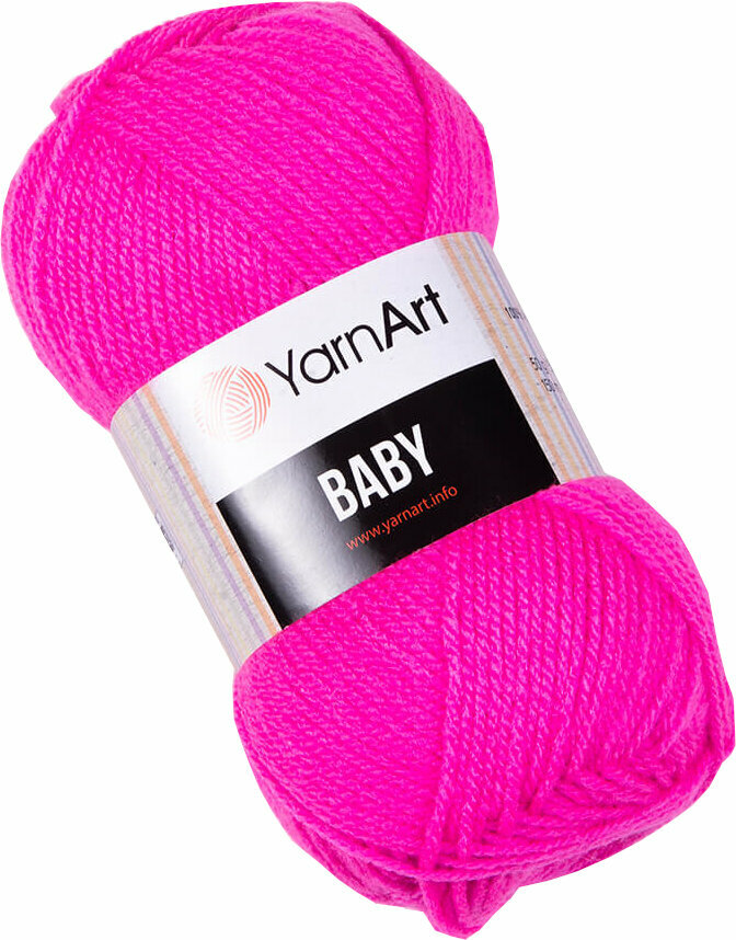 Pređa za pletenje Yarn Art Baby 174 Neon Pink