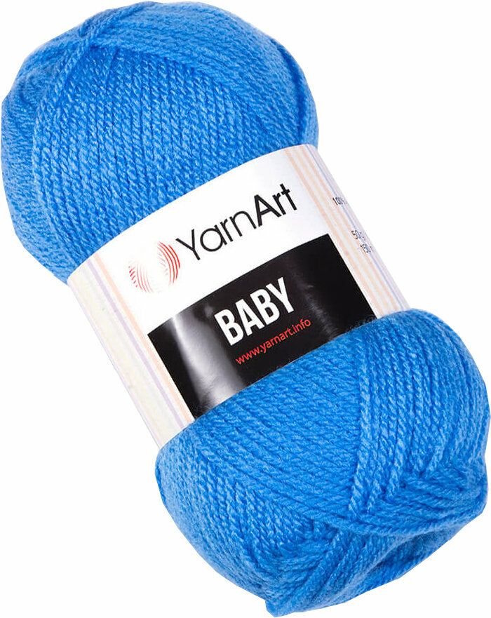 Strikkegarn Yarn Art Baby 600 Blue