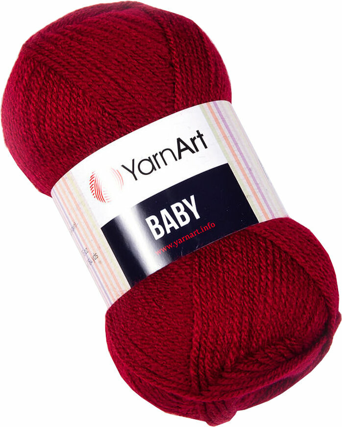 Przędza dziewiarska Yarn Art Baby 3024 Dark Red Przędza dziewiarska