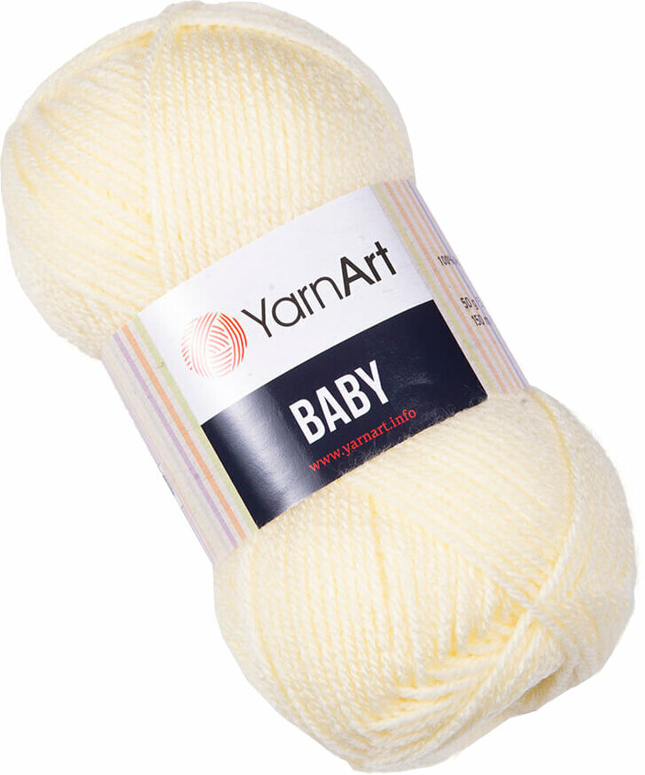 Pređa za pletenje Yarn Art Baby 7003 Cream Pređa za pletenje