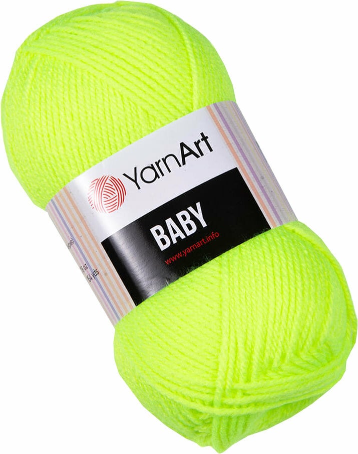 Hilo de tejer Yarn Art Baby 8232 Neon Green Hilo de tejer