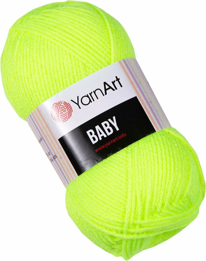 Fil à tricoter Yarn Art Baby 8232 Neon Green Fil à tricoter