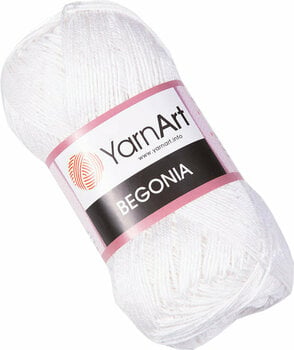 Fire de tricotat Yarn Art Begonia 003 White Fire de tricotat - 1