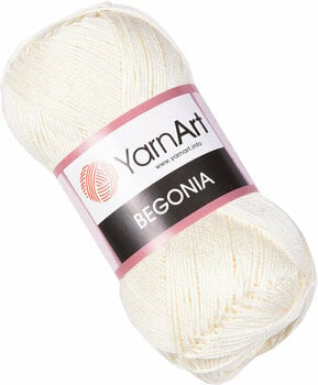 Strickgarn Yarn Art Begonia 0326 Cream - 1
