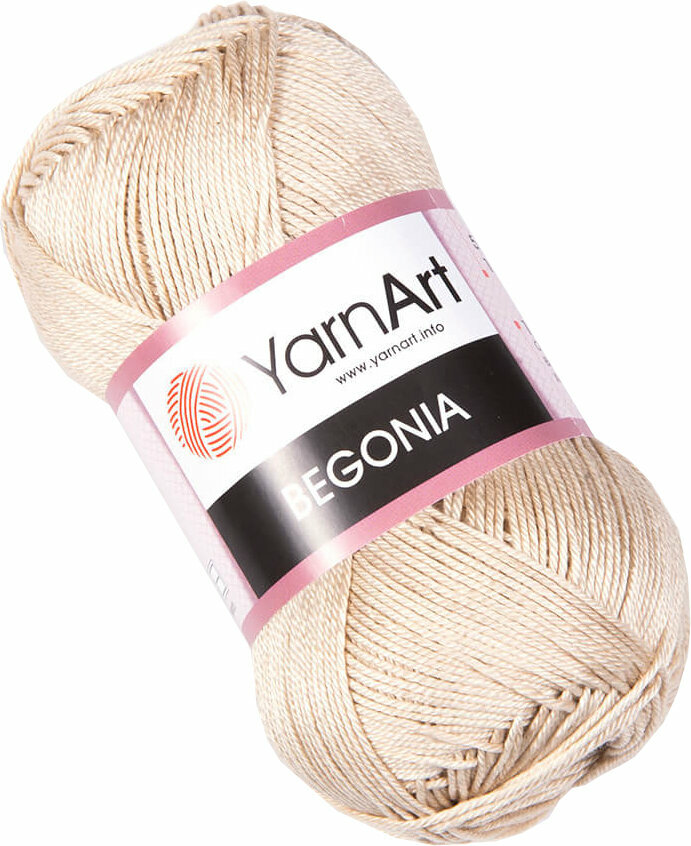 Hilo de tejer Yarn Art Begonia 4660 Light Beige Hilo de tejer