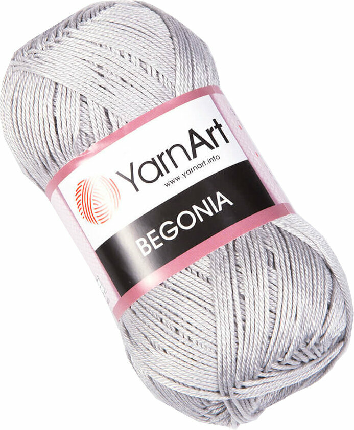 Filati per maglieria Yarn Art Begonia 4920 Light Grey