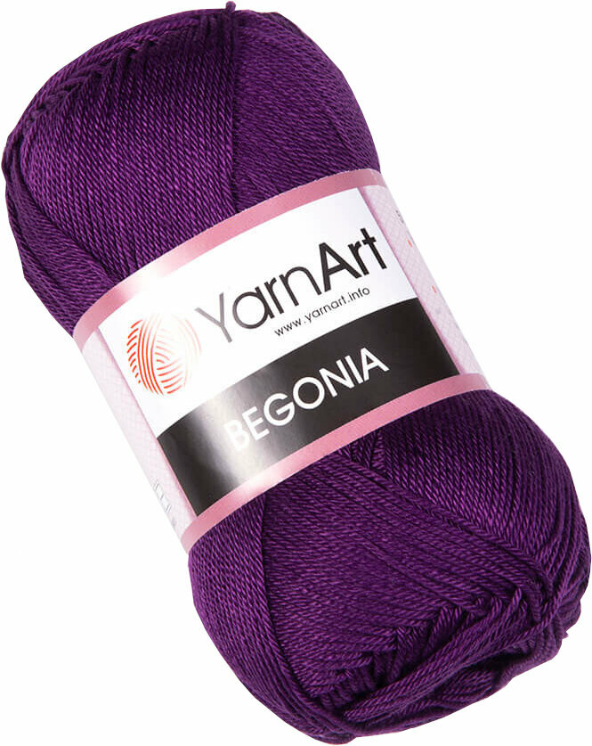 Hilo de tejer Yarn Art Begonia 5550 Eggplant Purple Hilo de tejer