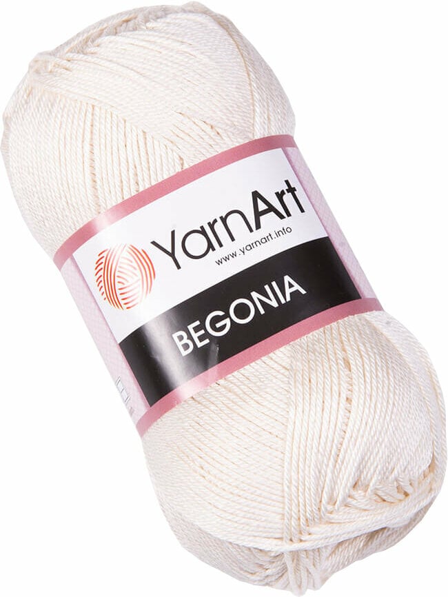 Hilo de tejer Yarn Art Begonia 6194 Cream Hilo de tejer