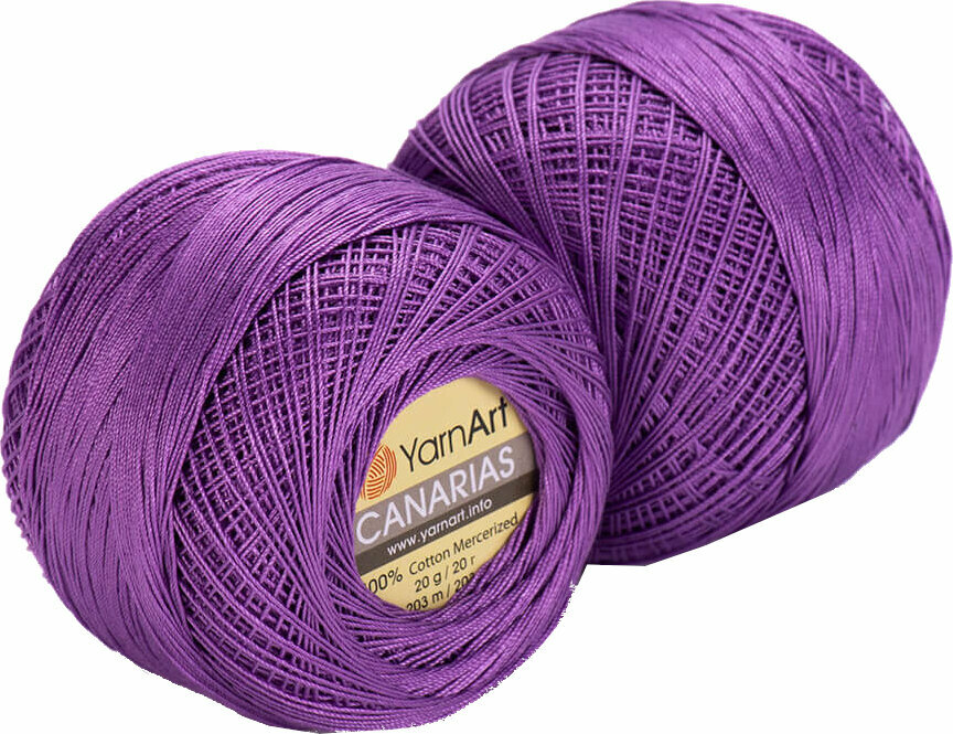 Плетене на една кука прежда Yarn Art Canarias 6309 Purple Плетене на една кука прежда