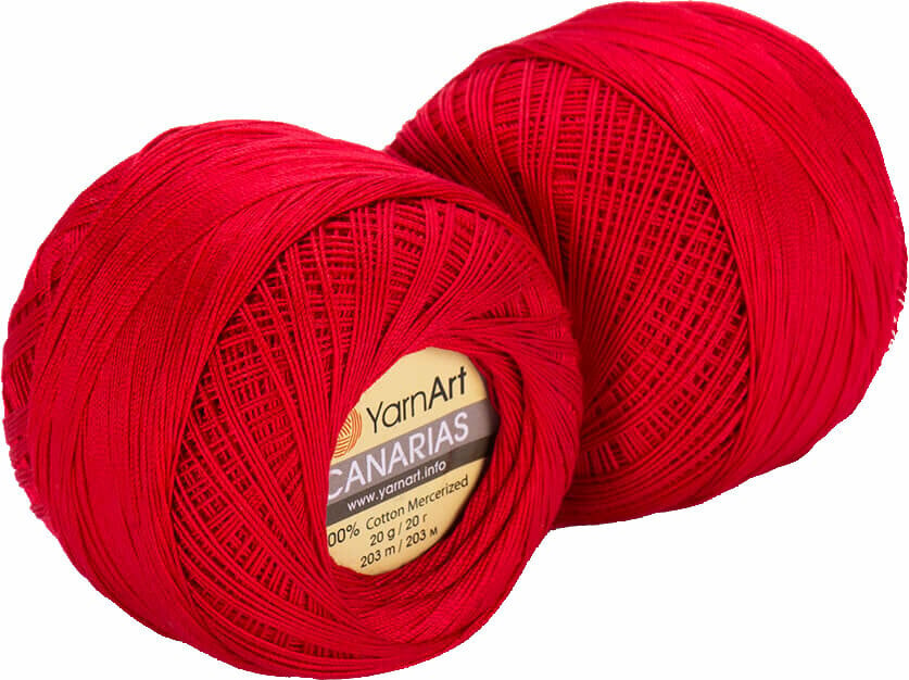 Плетене на една кука прежда Yarn Art Canarias 6328 Red