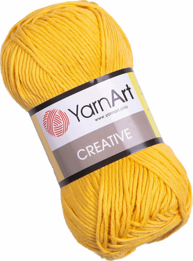Плетива прежда Yarn Art Creative 228 Dark Yellow Плетива прежда