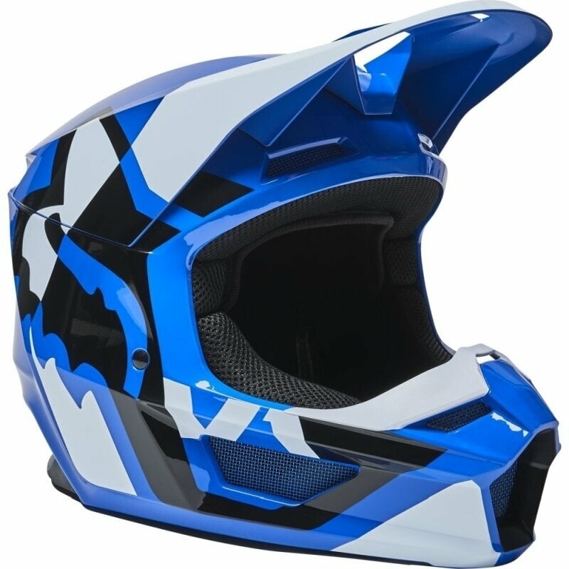 FOX Youth V1 Lux Helmet Blue YM Casca