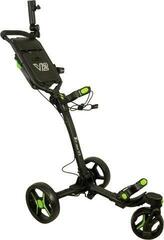 Manuální golfové vozíky Axglo Tri-360 V2 3-Wheel SET Black/Green Manuální golfové vozíky