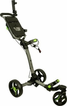 Manuální golfové vozíky Axglo Tri-360 V2 3-Wheel SET Grey/Green Manuální golfové vozíky - 1
