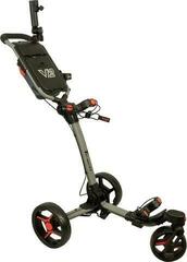Manuální golfové vozíky Axglo Tri-360 V2 3-Wheel SET Grey/Red Manuální golfové vozíky