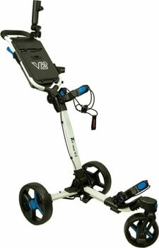 Ručna kolica za golf Axglo Tri-360 V2 3-Wheel SET White/Blue Ručna kolica za golf - 1
