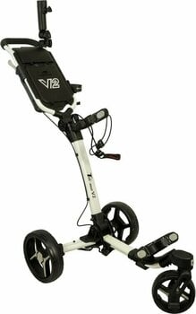 Manuální golfové vozíky Axglo Tri-360 V2 3-Wheel SET White/Grey Manuální golfové vozíky - 1