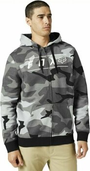 Horgászpulóver FOX Pinnacle Zip Fleece Black Camo 2XL Horgászpulóver - 1