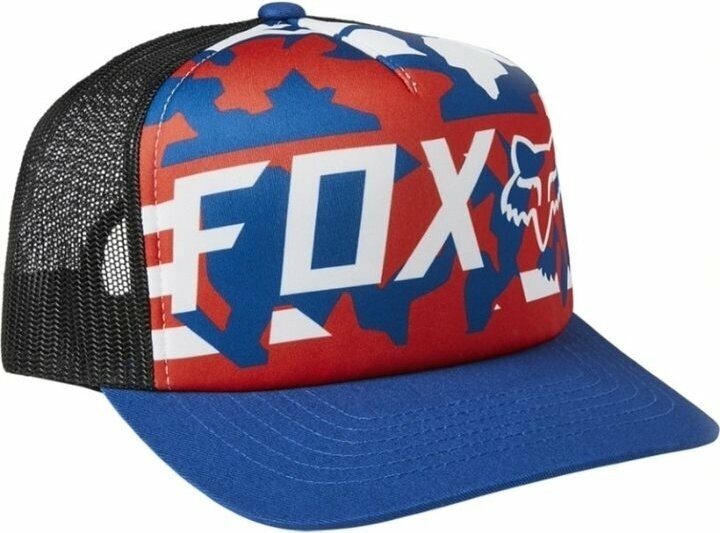 Kšiltovka FOX Red White And True SB Hat Royal Blue UNI Kšiltovka