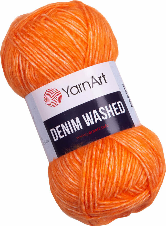 Hilo de tejer Yarn Art Denim Washed 902 Orange Hilo de tejer