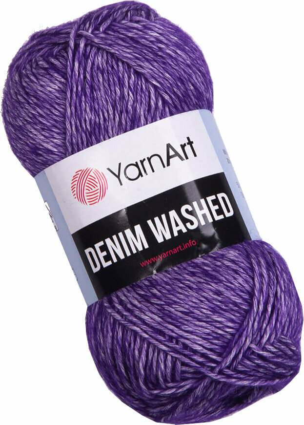 Hilo de tejer Yarn Art Denim Washed 907 Purple Hilo de tejer