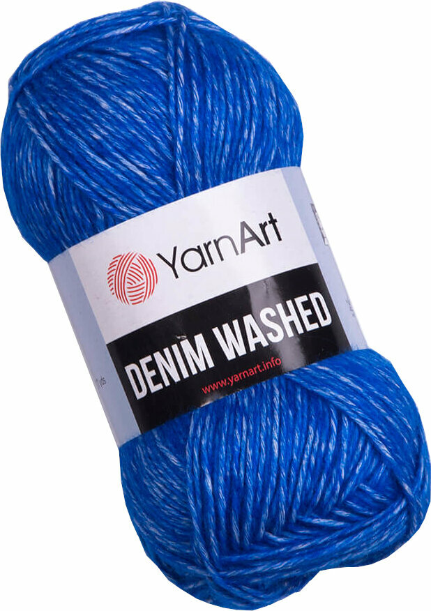 Плетива прежда Yarn Art Denim Washed 910 Blue Плетива прежда