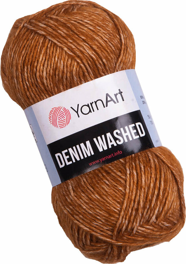 Pletacia priadza Yarn Art Denim Washed 916 Cinnamon