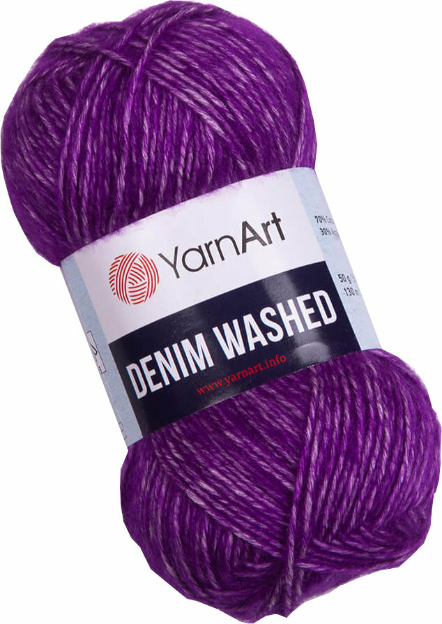 Strikkegarn Yarn Art Denim Washed 921 Dark Purple
