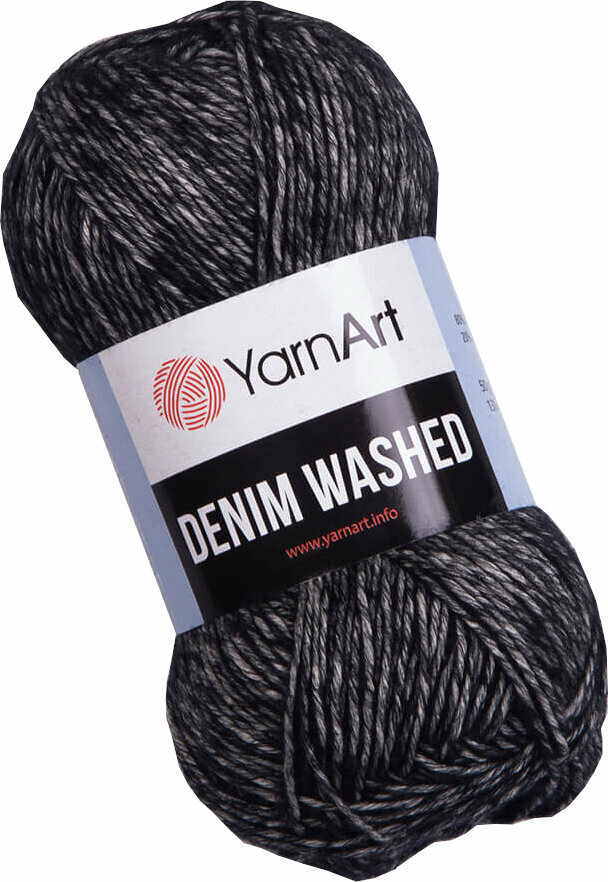 Fios para tricotar Yarn Art Denim Washed 923 Black