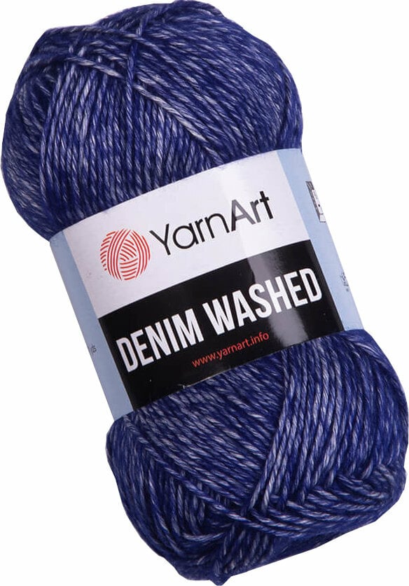 Fil à tricoter Yarn Art Denim Washed 925 Dark Blue Fil à tricoter