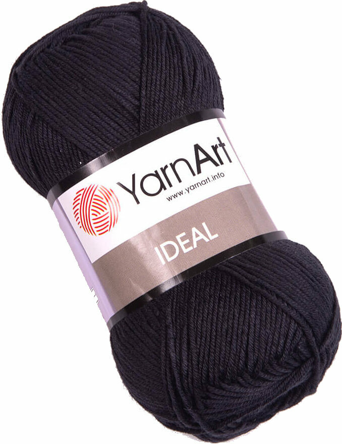 Fios para tricotar Yarn Art Ideal 221 Black