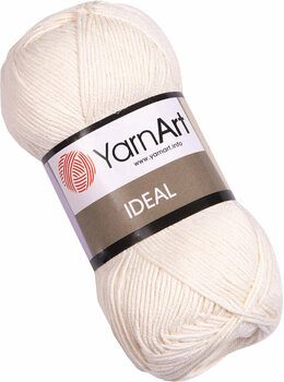 Strikkegarn Yarn Art Ideal 222 Off White - 1