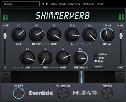 Studio software plug-in effect Eventide ShimmerVerb (Digitaal product) - 1