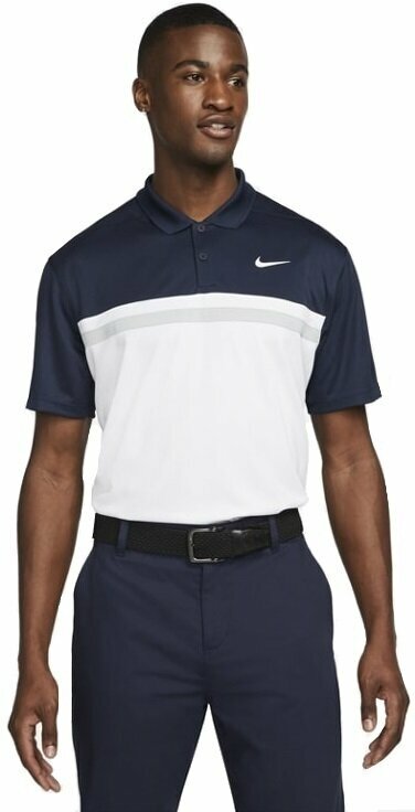 Chemise polo Nike Dri-Fit Victory Obsidian/Light Grey/White S