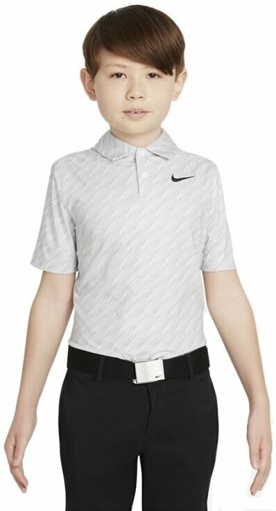 Облекло > Ризи за поло Nike Dri-Fit Victory Short Sleeve Printed Junior Polo Shirt White/Black XL
