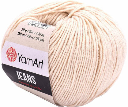 Hilo de tejer Yarn Art Jeans 05 Cream Hilo de tejer - 1
