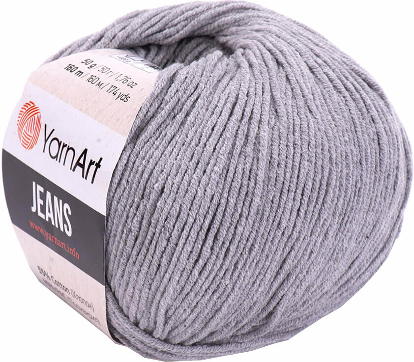 Fil à tricoter Yarn Art Jeans 46 Grey Fil à tricoter