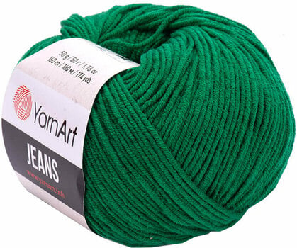 Плетива прежда Yarn Art Jeans 52 Dark Green Плетива прежда - 1