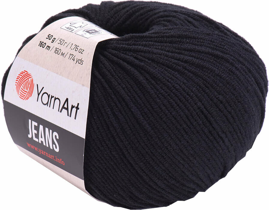 Pletilna preja Yarn Art Jeans 53 Black