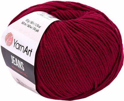 Pređa za pletenje Yarn Art Jeans 66 Claret - 1